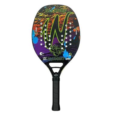 Imagem de Raquete Wakdop Kawasaki 12k Beach Tennis Case+bola+grip