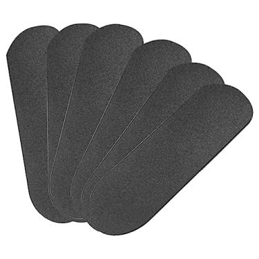 Imagem de Esquirla 6x Fingerboard Grip Tape Fingerboards Peças Antiderrapante Confortável Acessório Profissional Substitui para Suprimentos de Mini Skateboard, 33x98mm Preto