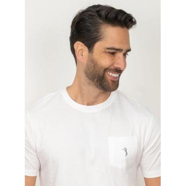 Imagem de Camiseta Aleatory Básica Com Bolso Branca