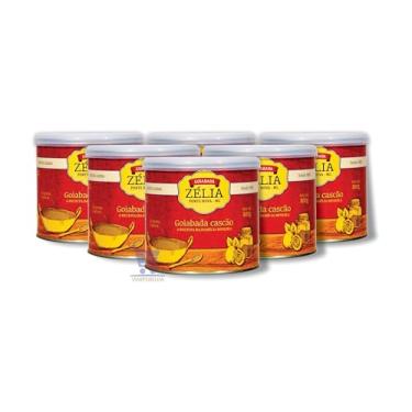 Imagem de 6 Latas Goiabada Zélia Cascão Cremosa 800g Ponte Nova - Mg