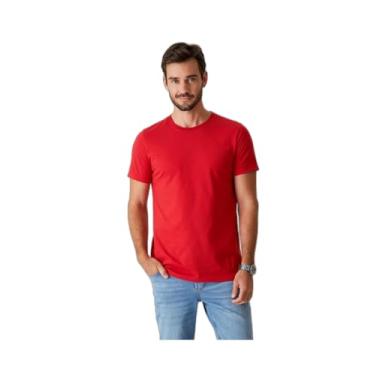 Imagem de Camiseta Tradicional meia malha, Malwee, Masculino, Vermelho Escuro, G