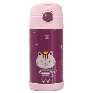 Imagem de Garrafinha Térmica Com Canudo 310ml Milky Rosa Clingo