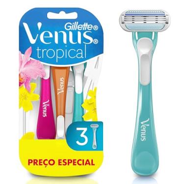 Imagem de Gillette Venus Aparelho de Depilação Descartável Tropical com Aloe, 3 Unidades