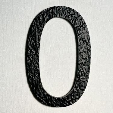 Imagem de Cobata Números de casa de acrílico de 25 cm de altura - Número de endereço residencial preto premium antidesbotamento e resistente ao clima|Design de montagem flutuante ou embutida/número 0