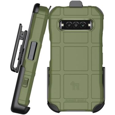 Imagem de Capa com clipe para telefone Kyocera DuraForce Pro 3, Nakedcellphone Special Ops Tactical Armor Rugged Shield Cover e [catraca giratória] coldre de quadril para cinto [textura de aderência fosca] -