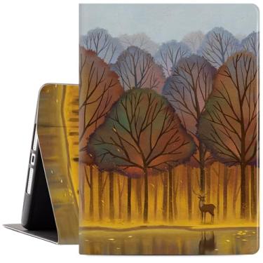 Imagem de Lokigo Nova capa para iPad 10.2 para iPad 9ª geração/iPad 8ª geração/iPad 7ª geração, capa para iPad de 10,2 polegadas, visualização multiangular, capa para iPad 9ª geração, veado