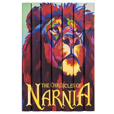 Imagem de Juniper Books - As Crônicas de Nárnia completo com capas de livros personalizadas - Conjunto de capa dura de 7 volumes - C.S. Lewis