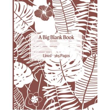 Imagem de Caderno de composição - Um grande livro em branco - 365 páginas pautadas prontas para você preencher com seus pensamentos, sonhos e ideias. Estudantes, criativos, aspirantes a escritores