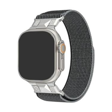 Imagem de Pulseira Loop Trilha Gladiador LTIMPORTS, compativel com Apple Watch 49mm Ultra e Ultra 2 - Apple Watch 45mm 44mm 42mm (Cinza)