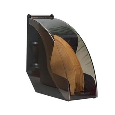Imagem de Suporte De Filtro De Café, Filtro De Café Armazenamento Cone De Café Suporte De Filtro De Café Containerwwith Capa Para Casa(Preto)