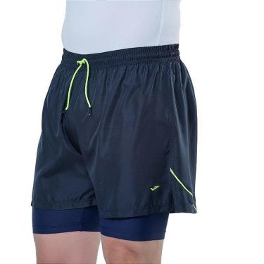 Imagem de Bermuda 2 em 1 Antiassaduras Elite Running Masculino com Bolso Interno-Masculino