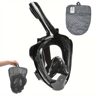 Imagem de Mascara Subaquática de de Mergulho Gold Sports Sea Full Face Com Snorkel