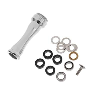 Imagem de Luzhengyang Puxador de molinete de pesca de metal, fácil de instalar para enrolamento suave - Acessório DIY para carretilhas de perfil baixo - 1 peça de acessório de pesca - Prata