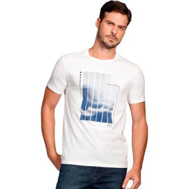 Imagem de Camiseta Aramis Ocean Barcode Ve25 Off White Masculino