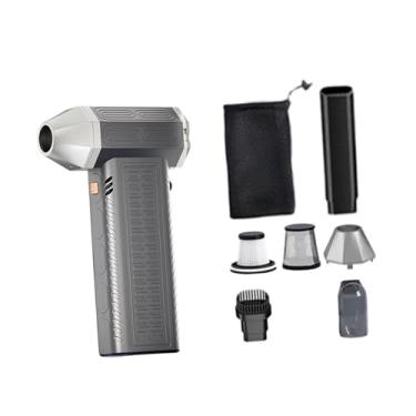 Imagem de Generic Ventilador de turbina Elétrico Air Duster Turbofan Ajustável Prático Portátil Jato Seco Soprador de Ar para Limpeza Doméstica