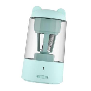 Imagem de Apontador de Lápis Elétrico Portátil Lâmina Helicoidal Alta Velocidade com Tampa Apontador Automático de Lápis para Lápis de Cor Professor, Azul