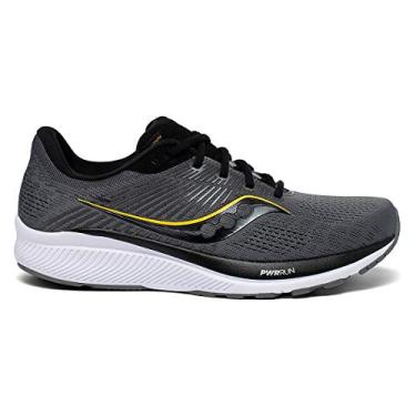 Imagem de Saucony Tênis de corrida masculino Guide 14, Carvão/ouro, 41