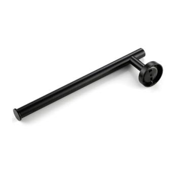 Imagem de Kit de acessórios de banheiro preto fosco, conjunto de hardware de aço inoxidável dourado, suporte de rolo de papel higiênico, gancho para robe, toalheiro, 1