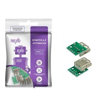Imagem de 5x Módulo Adaptador USB Fêmea Para DIP - RoXo, 010-0266RX