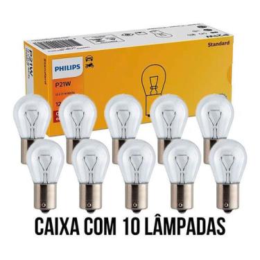 Imagem de Lâmpada Comum 1 Polo 12v Philips P21W 12498 CAIXA COM 10