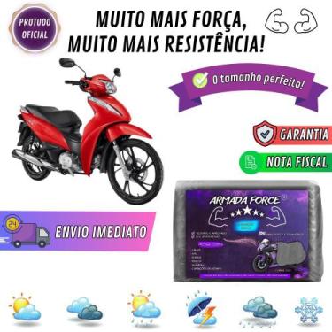 Imagem de Capa Pra Moto HONDA BIZ 125 Sem Forro 100% Impermeável Armada Force Pr