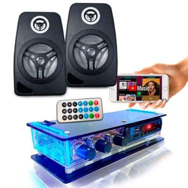 Imagem de Kit Som Ambiente Amplificador Bluetooth E Caixas Acústicas - ORION
