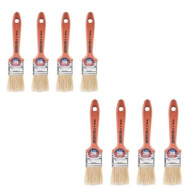 Imagem de Pincel Para Pintura Parede 1 1/2 Verniz Stain Atlas - 8 Uni