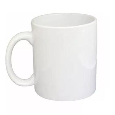 Imagem de 10 Canecas de Porcelana 300 ml Branca Simples ( Não e para Sublimar ) 