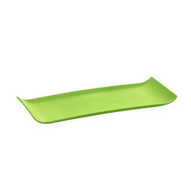 Imagem de Bandeja Servir Retangular 15x40 Verde Em Polipropileno Linha Tropical Vem