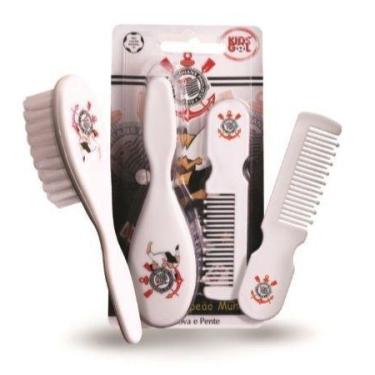 Imagem de Pente e Escova Bebê Corinthians Kids Gol - Produtos Kids Gol