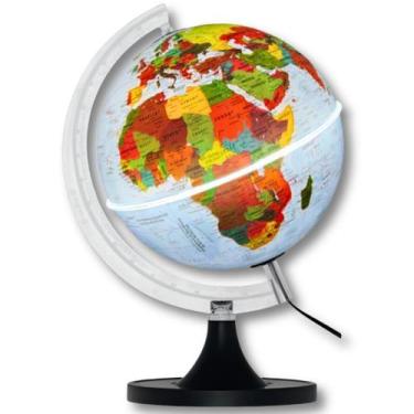 Imagem de Globo Terrestre Físico - Político - Star 21cm - Iluminado - Libreria