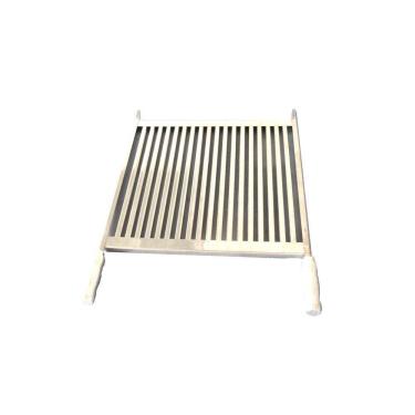 Imagem de Grelha Uruguaia Inox 57X40Cm Para Churrasqueira E Premoldada