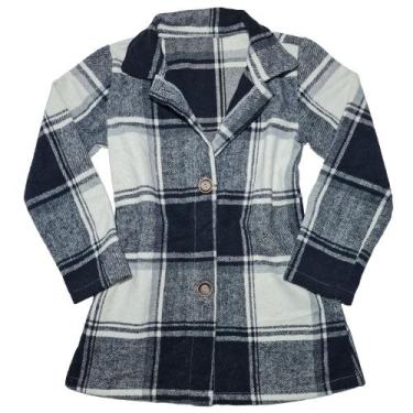 Imagem de Casaco Camisa Infantil Manga Longa Vestido Flanelado 4572707950 - 2L K