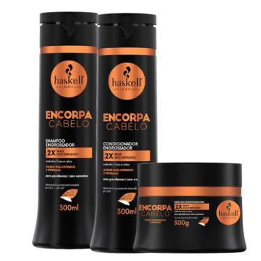 Imagem de Kit Haskell Encorpa Shampoo 300ML 1 Condicionador 300ML 1 Mascara 300M
