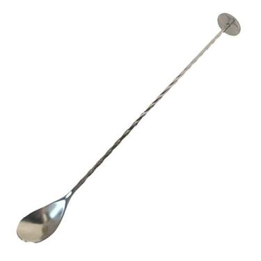 Imagem de Colher Bailarina Disco Inox P/ Drinks Coquetel Barman 27cm - NLS