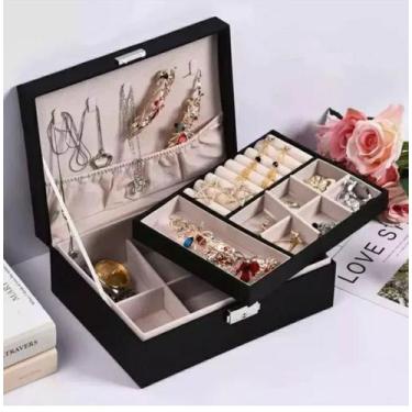 Imagem de Porta Joias Luxo Divisorias Feminino Organizador Prático - SHOP ALTERN