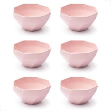 Imagem de Conjunto 6 Bowls 350ml Tigela Cumbuca Cerâmica para Saladas Cereais So
