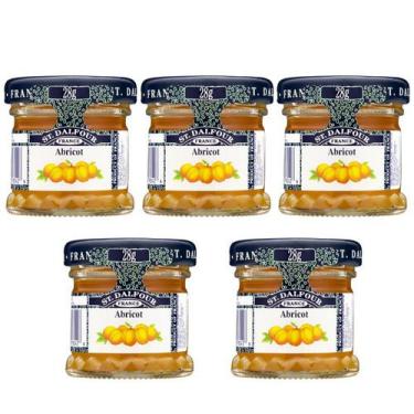 Imagem de Kit 5 Geleias Importadas Mini St Dalfour Damasco Degustação - St. Dalf