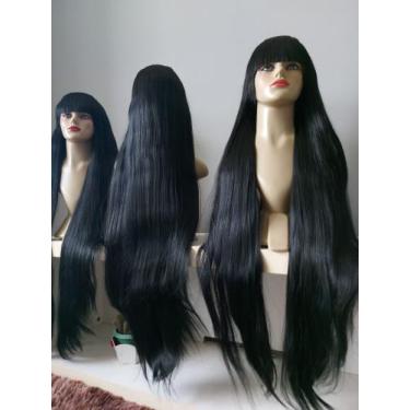 Imagem de Peruca, wig, preta, lisa, premium, 1 metro - juperucas
