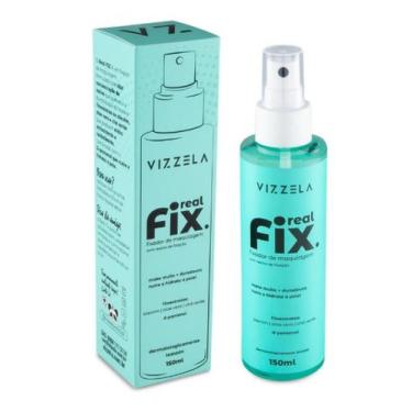 Imagem de Bruma fixadora de maquiagem real fix 150ml - vizzela