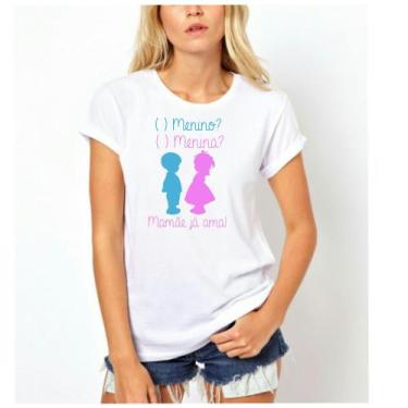 Imagem de Camiseta camisa feminina chá revelação bebê menino menina - Dogs, Bran