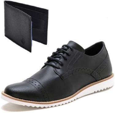 Imagem de Kit Dockside Casual Ec Shoes Detalhes Em Perfurações E Carteira, 44, P