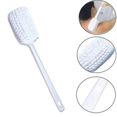 Imagem de Escova de Banho Lavar Costa Cabo Longo 40cm Macia Antiderrapante Massa