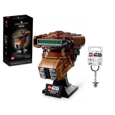 Imagem de LEGO Star Wars Princess Leia (Boushh) Helmet 75351 + Grogu (Baby Yoda Keychain) Exclusive Bundle