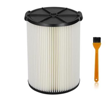 Imagem de LVJUSEN Filtro de substituição VF4000 para aspiradores Ridgid Shop 5-20 galões, filtro padrão VF4200 serve para filtro de vácuo rígido Wet Dry Vac/Husky Shop 6-9 galões com mangas de espuma - pacote