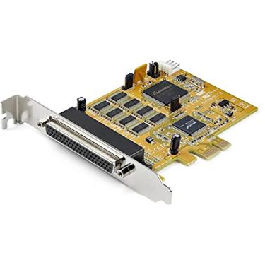 Imagem de StarTech. Placa adaptador serial PCI Express RS232 de 8 portas - Placa serial PCIe RS232 - 16C1050 UART - Controlador/placa de expansão multiporta Serial DB9 - Proteção ESD 15kV - Windows e Linux (PEX8S1050)