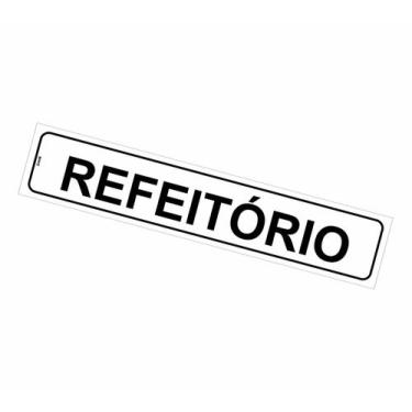 Imagem de Placas de Sinalização para Refeitório e Sala de Refeições - Auto Adesi