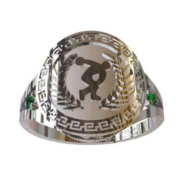 Imagem de Anel de Formatura Educação Física em Prata 950K - Vieira Cruz Joias, P