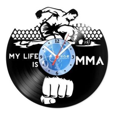 Imagem de Relógio De Parede Disco Vinil Esportes - My Life MMA - VES-023 - Moder