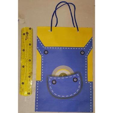 Imagem de 10 Sacolas Temáticas Festa Minnions. - Sacola papelão